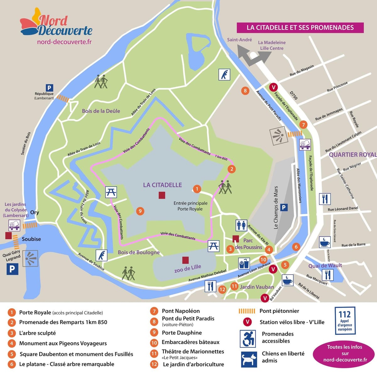 карта парк Лилль