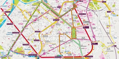 Карта автобус Лилль