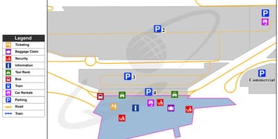 Карта аэропорта Лилль