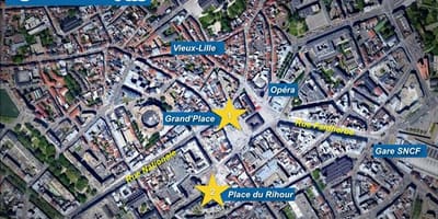 Карта Лилль Рождественский рынок
